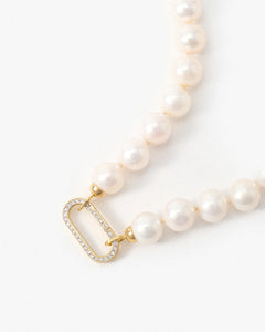 Fresca Pearl Necklace with Diamond set Connector